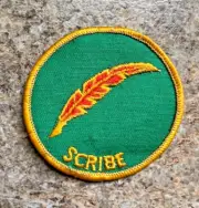 Vintage Scribe Position Patch Boy Scout Insignia