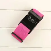 Secure Luggage Strap with Combination Lock Pink - Travel Accessories Australia