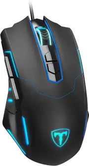 Lizsword Wired Gaming Mouse, PC Gaming Mice [Breathing RGB LED] [Plug Play] High-Precision Adjustable 7200 DPI, 7 Programmable Buttons, Ergonomic Computer USB Mouse for Windows/Pc/Mac/Laptop Gamer