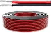 22/2awg Electrical Wire 30ft-320ft Optional 22 Gauge 2 Conductor PVC Tinned Copper Wire 300V UL Certified for Electrical Equipment, Outdoor LED Light Strings(60ft)