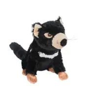 Tasmanian Devil stuffed animal soft plush toy 7"/18cm 'Little Rosco' Minkplush