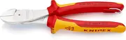 Knipex 74 06 200 T BK Tethered High Leverage 1000V Diagonal Cutter, 200 mm Length