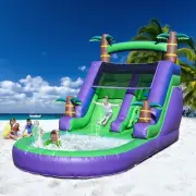 6.4x2.8x3.6m PVC Commercial Inflatable Water Slide Pool Bounce House for Kids