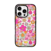 iPhone 16 Pro Impact Case Groovy Pattern Clear