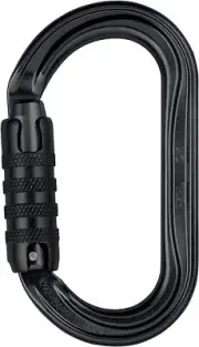 Petzl OK Triact Lock Climbing Carabiner Karabiner Symmetric M33A TLN Black