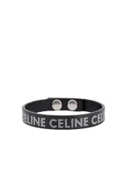Celine Leather Logo Bracelet