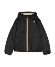 logo-patch hooded jacket 16Y Black