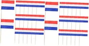 STOBAZA 2sets 100pcs National Flag Picks for Cake and Dessert Toothpicks for Appetizers for Themed Celebrations Safe Decor for Fruit and Cupcakes 100pcs*2