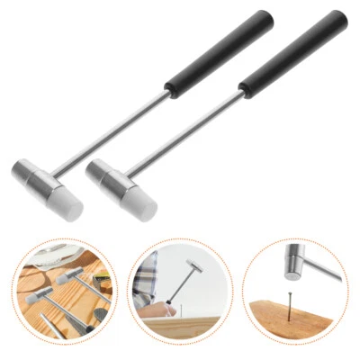 4 Pcs Multifunctional Small Hammer Multipurpose Double-faced Soft Mallet Miss