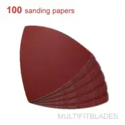 100 Pack: 240 Grit MultiTool Triangular Sanding Sheets - Dremel, Fein, Ridgid +