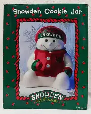CHRISTMAS SNOWDEN & FRIENDS SNOWDEN COOKIE JAR 1998 11.5" TALL NEW IN BOX