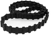 1pcs Double-sided Toothed DL Synchronous Belt Perimeter=187DL~660DL Width 10mm 25mm 30mm 38mm Black Closed-loop Rubber Timing Belt(600DL,1pc-25mm)