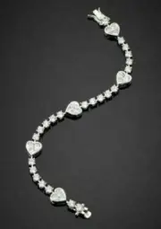8.40Ct Round Cut Simulated Diamond Tennis Bracelet White Gold Plated 925 Silver