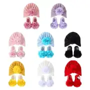 Fashionable Baby Hat with Socks Newborns Hat Socks Addition to Any Outfit