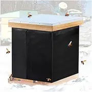 Bee Hive Wrap, 8 or 10 Frame Winter Hives Beekeeping Supplies, Winter Protection Cover 600D Oxford Insulated Cover, Waterproof, Windproof, Lightweight, Reusable (75" x 23.5")