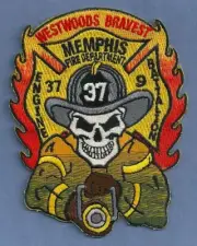 MEMPHIS TENNESSEE ENGINE 37 BATTALION 9 COMPANY FIRE PATCH