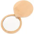 Bamboo Handheld Mirror Make up Accessories for Women Travel Miss