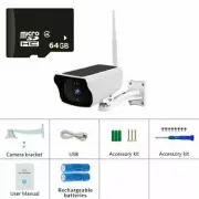 1080P WiFi Solar Powered IP Wireless Camera 64GB Card Night Vision Security Cam