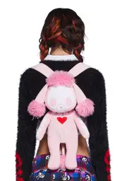 [Dolls Kill x Skelanimals] Roxie Poodle Plush Backpack