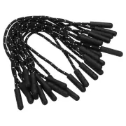 15pcs Zipper Pulls Replacement Extension Cord Handle Fix Tab Tag Extender Black