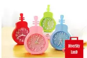 Mute Alarm Clock Vintage Quiet Clocks Battery Bedside Desk Analogue Silent Clock
