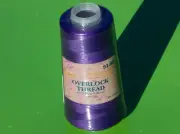 OVERLOCK THREAD SPOOL 100% SPUN POLYESTER 3000 YDS PRICED SEW RIGHT BLACKBERRY