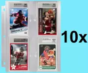 10 ULTRA PRO BECKETT GRADED SLAB PAGES for Card Protector Sports Trading Sheets