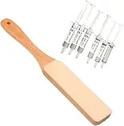 Double Sided Diamond Leather Strop for Knife Sharpening with 6 Diamond Polishing Compounds,Double Sided Stropping Leather,Knife Strop and Stropping Compound for Wood Carving and Woodworking