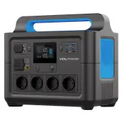 [EU Direct] VDL HS1500 1228WH/1500W Solar Power Station LiFePO4 Solar Generator Fully Charged 2 Hours Pure Sinewave AC O
