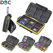 Memory Card Case Holder Storage for SD Micro SD CF TF Card Water Resistant