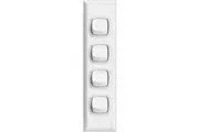 HPM Excel 4 Gang Architrave Light Switch | XLA7704WE