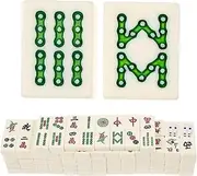 TOYANDONA Travel-Friendly Mahjong Set Small Chinese Mahjong Kit for Home Party Travel