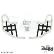 Yamaha Raptor 350 Nerf Bars Alba Racing Silver Black 209 T1 SB