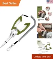 Small Fishing Pliers Scissors Braid Cutters Lightweight Stainless Steel Fishi...
