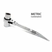 4-in-1 Podger Ratchet (Metric) by Dirty Rigger - Solid Steel Construction Wrench