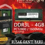BARURAM IMPERION DDR3L 4GB 1600MHZ PC12800 RAM 筆記本電腦 SODIMM