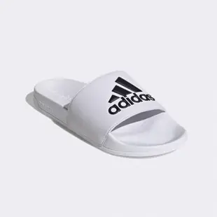 Adidas 男 女 拖鞋 立體logo 經典 運動 休閒 舒適 夏日 黑色 GZ3779 白色 GZ3775