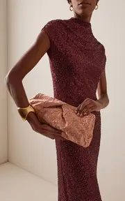 [Dries Van Noten] Crushed Plissé Clutch