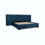 Hotshoppa Extended Mayfair Blue Velvet Bed Frame Super King