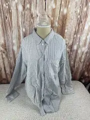 American Eagle Button Up Striped Top Size Medium