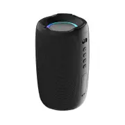 S61 Portable Bluetooth Speaker HIFI Stereo Wireless with Colorful Lights for Home Outdoor-Black