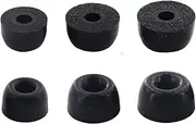 [ALXCD] Foam Eartips Compatible with Google Pixel Buds A-Series, S/M/L 3 Sizes 3 Pairs Soft Memory Foam Ear Tips Earbuds Replacement Foam Tips, Compatible with Pixel Buds A-Series, Black sml