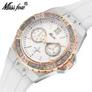 MISSFOX Watches Women Geneva Fashion Ladies Watch Luxury