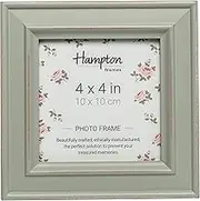 Hampton Frames PALOMA 4x4 (10x10cm) Sage Green Square Picture Photo Frame Glass PAL301944S