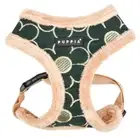 Puppia Dog Harness, No Pull, Adjustable Soft, Green Flower Florent S, L, XL