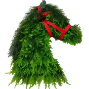 NNEOBA Christmas Horsehead Pine Needle Garland Decoration