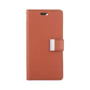 Goospery Rich Diary for iPhone 16 Pro Max - Brown