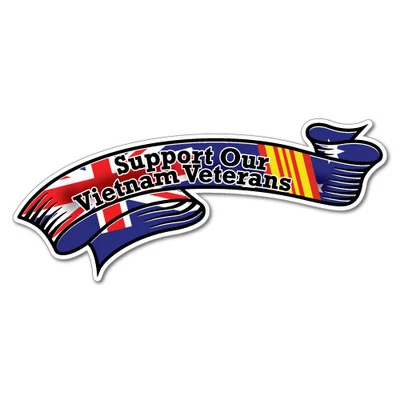Support Our Vietnam Veterans Sticker Aussie Car Flag 4x4 Funny Ute #6682EN