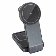 Laser ChargeCore Foldable 3-in-1 MagSafe Charger (Black)