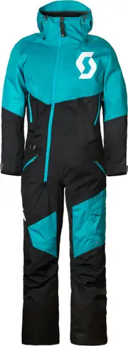 Scott Back-X Dryo 2023 Ladies One Piece Snowmobile Suit, black-blue, Size M for Women Black Blue